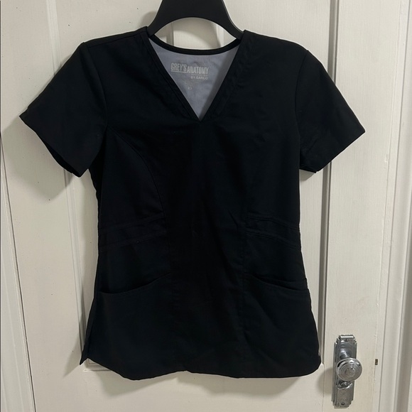 Grey's Anatomy Black Scrub Top - Picture 3 of 4